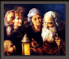 Diogenes and members of the tribe.