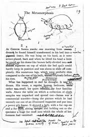Nabokov's notes on Kafka, with bug.