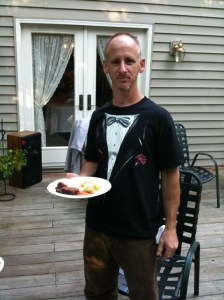 Michael Dingle in 2009, on his wedding day.