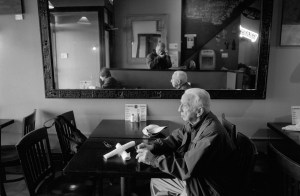 Dad (and me in mirror)