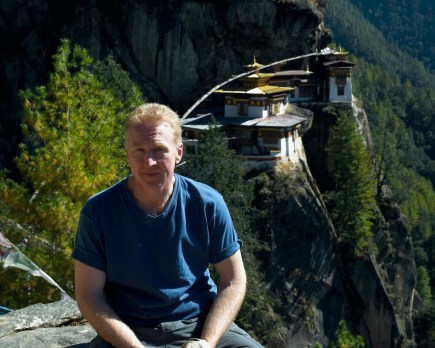 Your host in the land of Gross National Happiness--Bhutan.