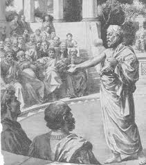 Socrates on trial.