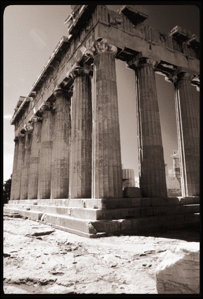 Corner shot of the Parthenon, Athens